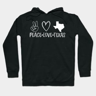 Peace love texas design, texas state Hoodie